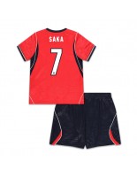 Anglie Bukayo Saka #7 Venkovní dres pro děti MS 2026 Krátký Rukáv (+ trenýrky)